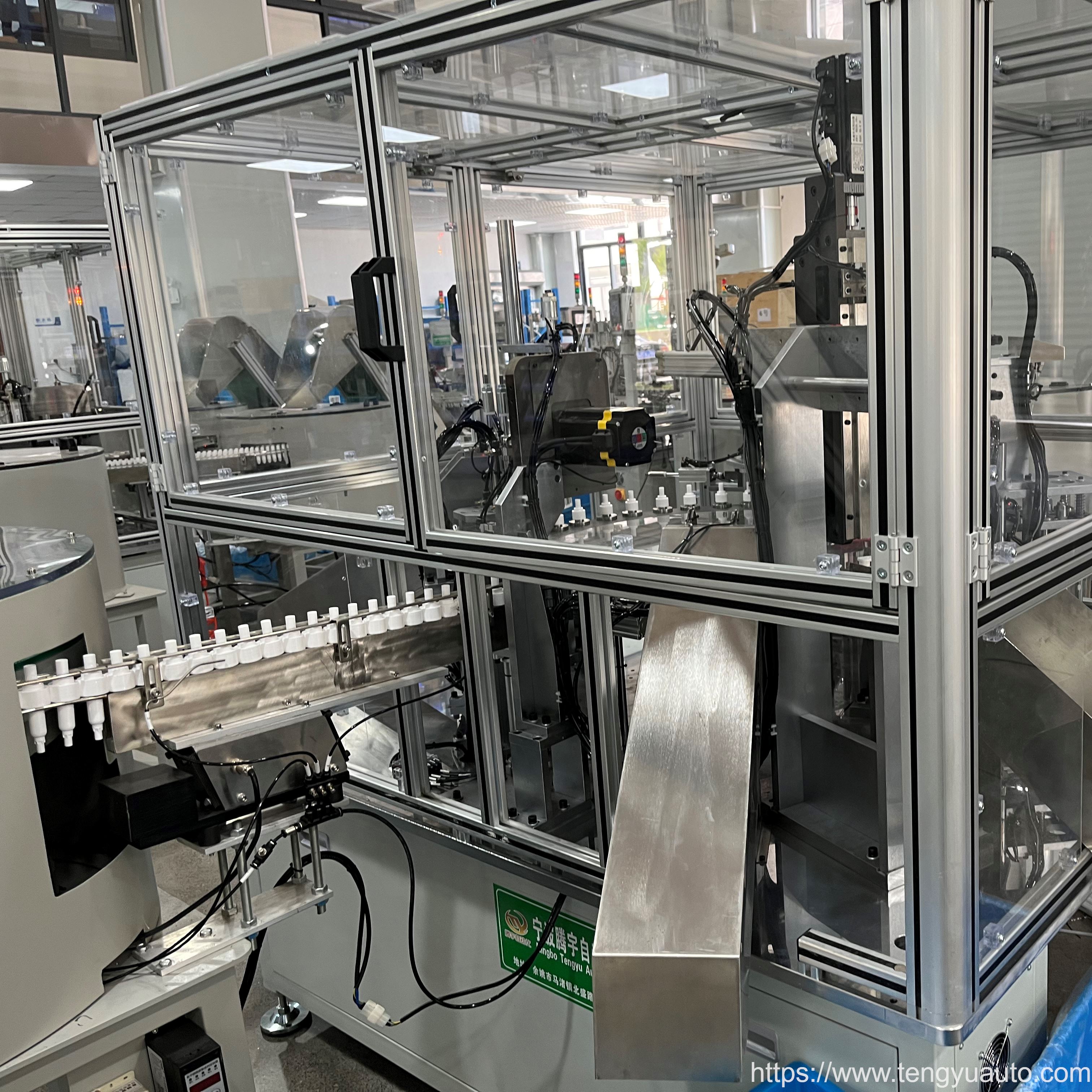 lock down screw lotion pump assembly machine 3